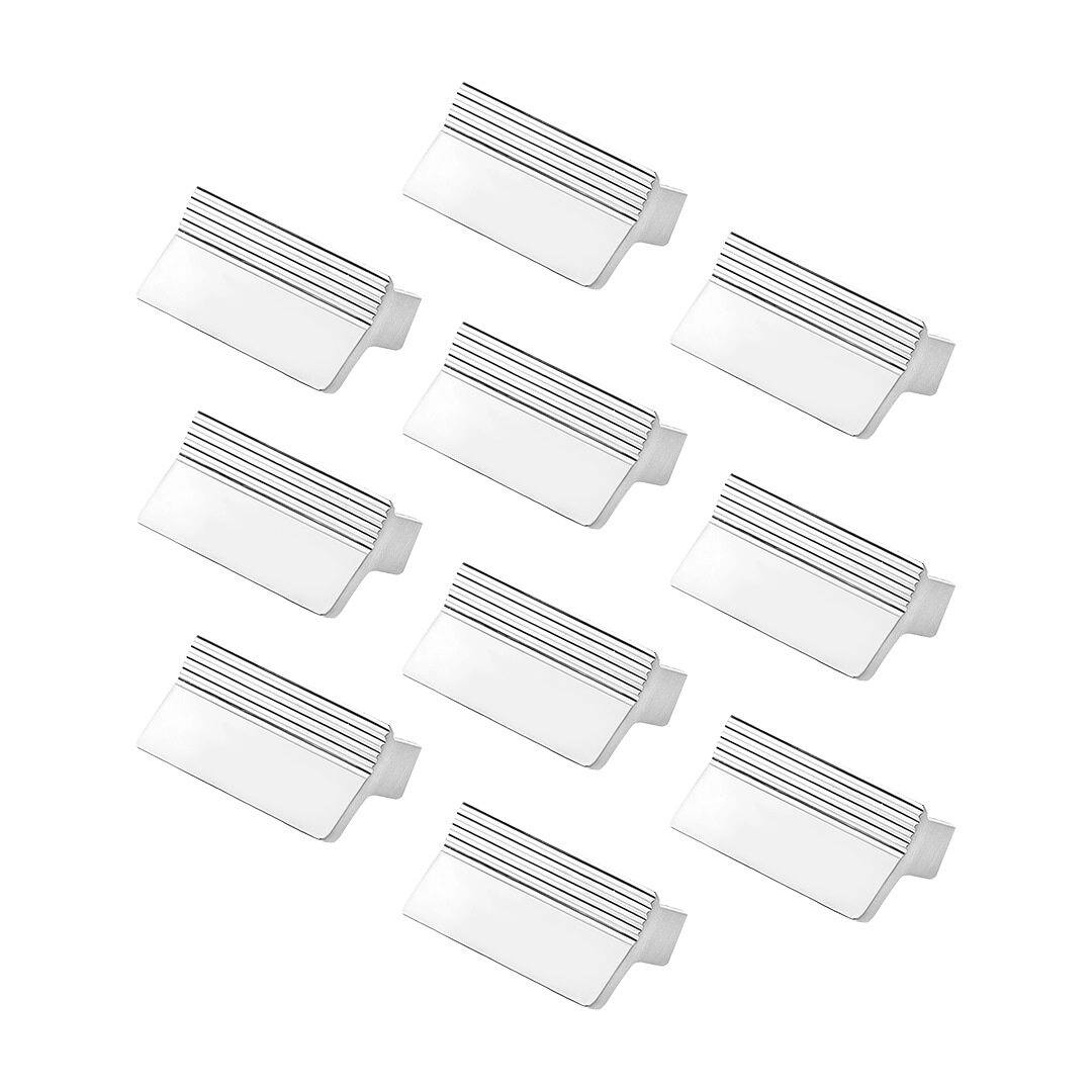 Kit 10 - Puxador Para Móvel Alça Sobrepor 32 Mm Zamac (troia Cromado)