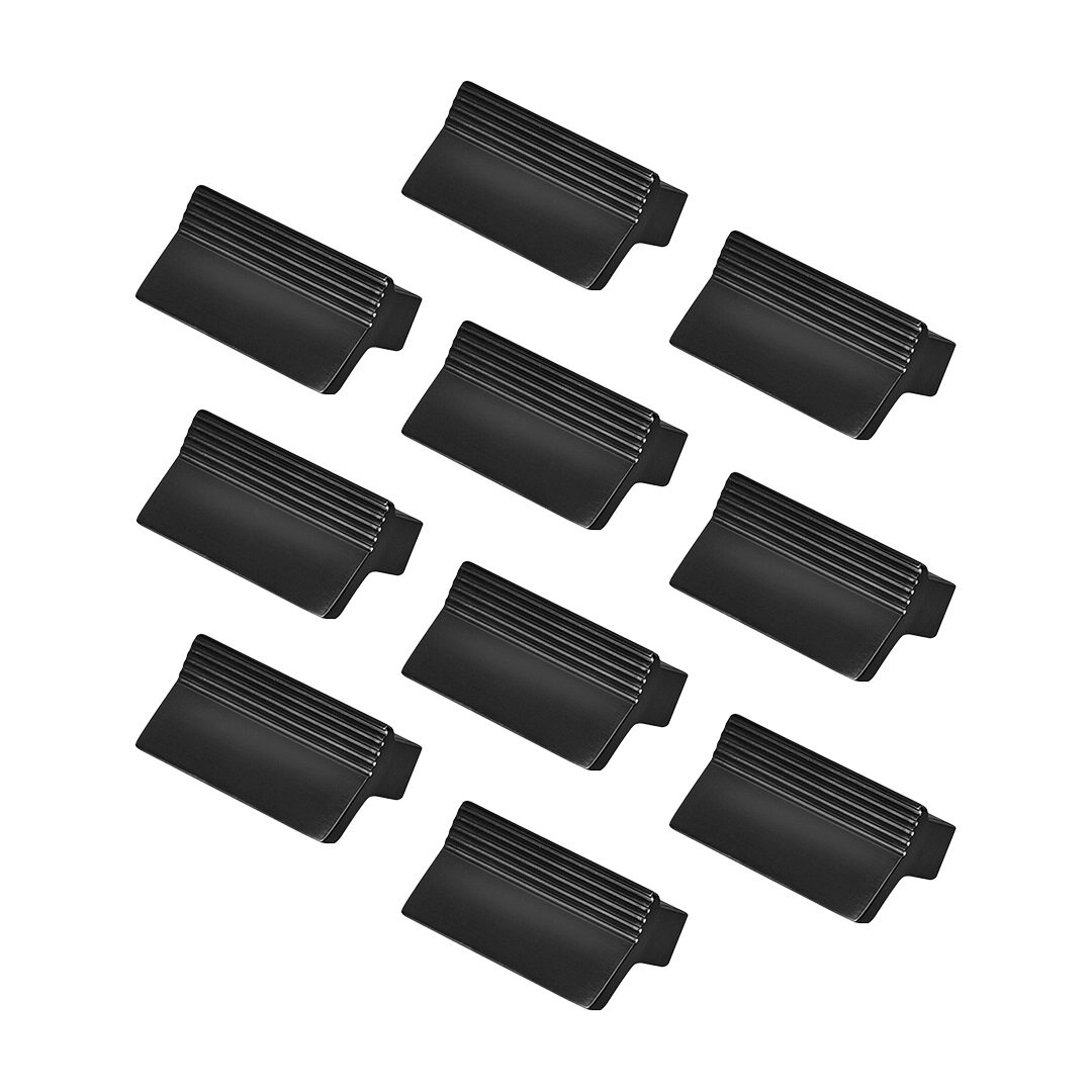 Kit 10 - Puxador Para Móvel Alça Sobrepor 32 Mm Zamac (troia Preto Fosco)