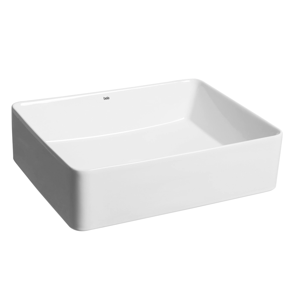 Cuba De Banheiro Louça Apoio Retangular 52 Cm (moselle Branca)