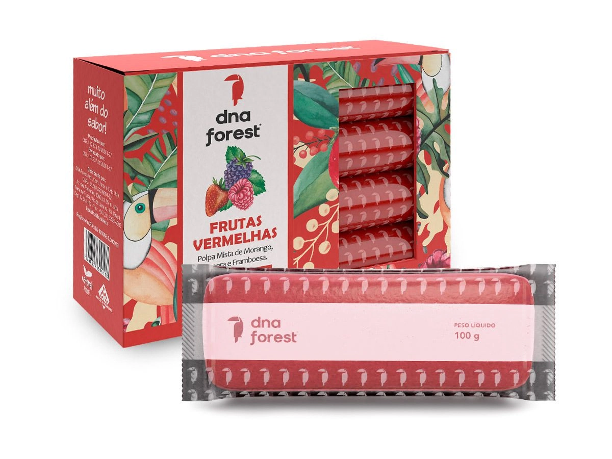 Polpa Frutas Vermelhas Dna Forest 400g