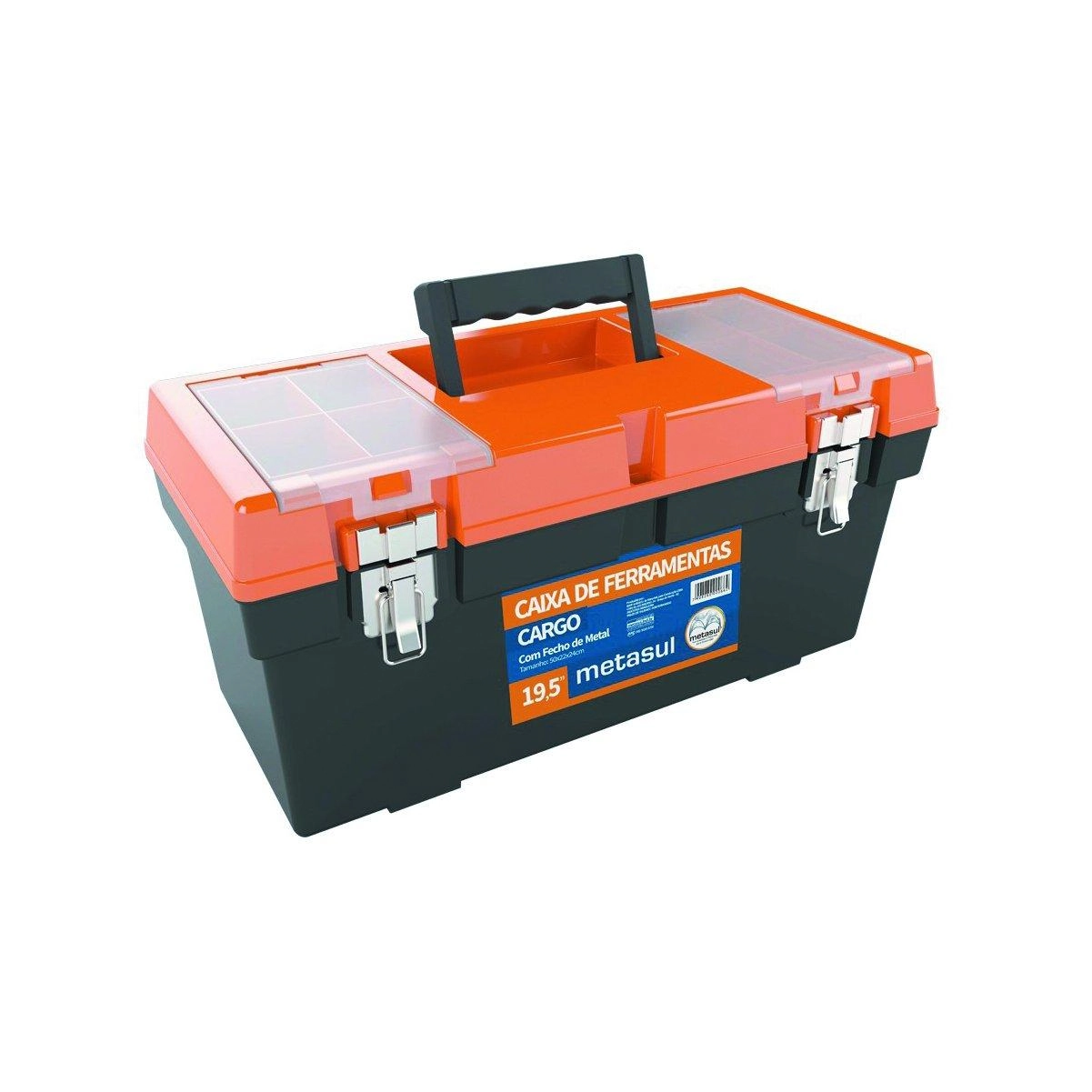 Caixa Ferramt 19,5 Cargo C/fecho Metal M