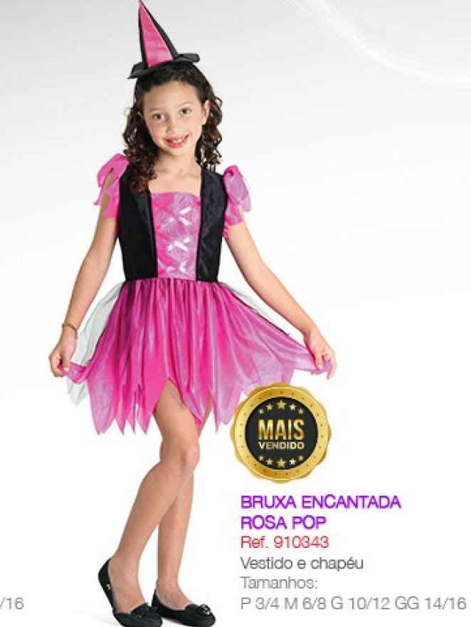 Fantasia Bruxa Encantada Basic Tam: Gg