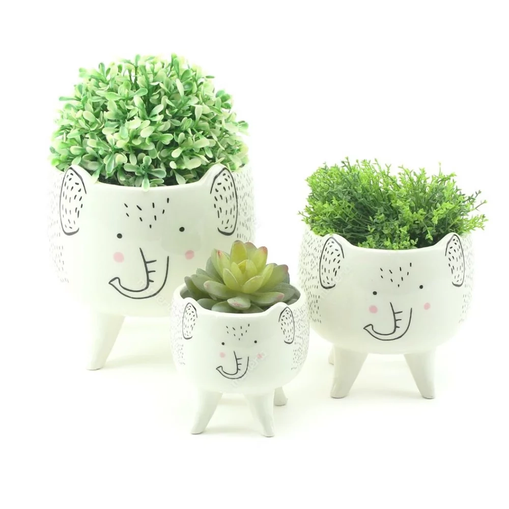 Trio De Vasos Elefante Dpd01210 Mai Home