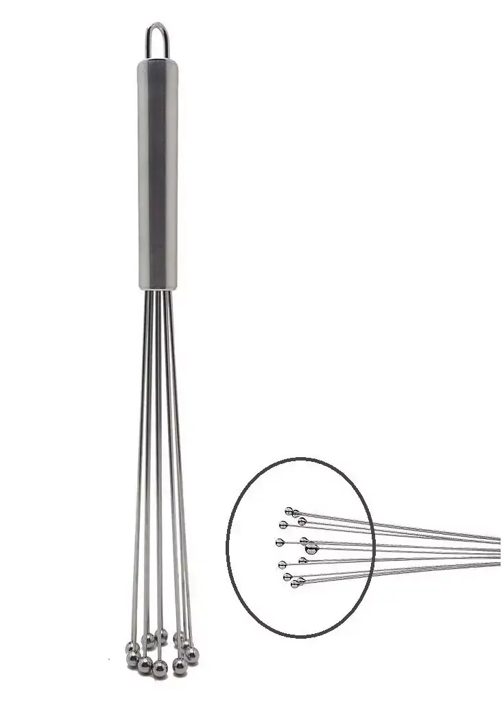 Batedor Mexedor Manual Fue / Fouet para Emulsão de Inox 30 cm