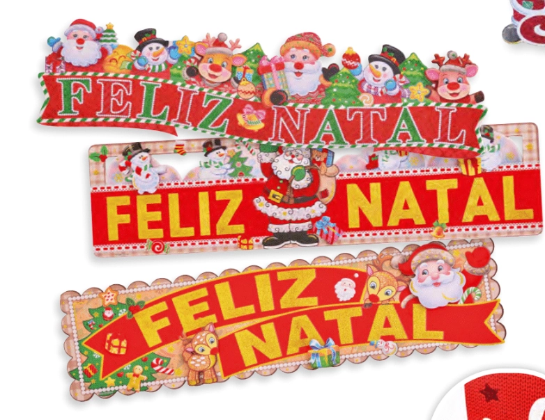 Faixa Feliz Natal Sort Ref.ntf4027