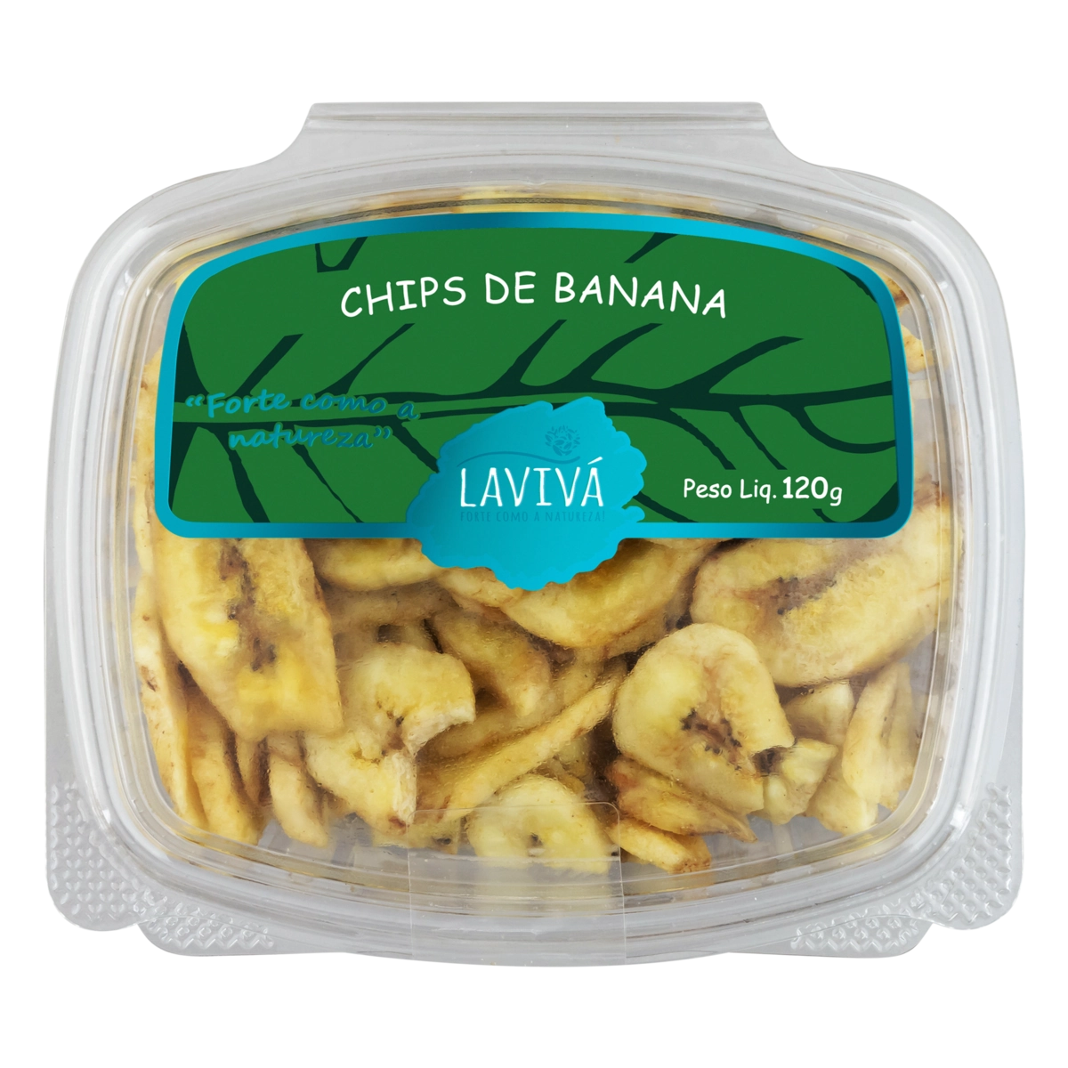 Chips De Banana Com Sal Lavivá Pote 120g