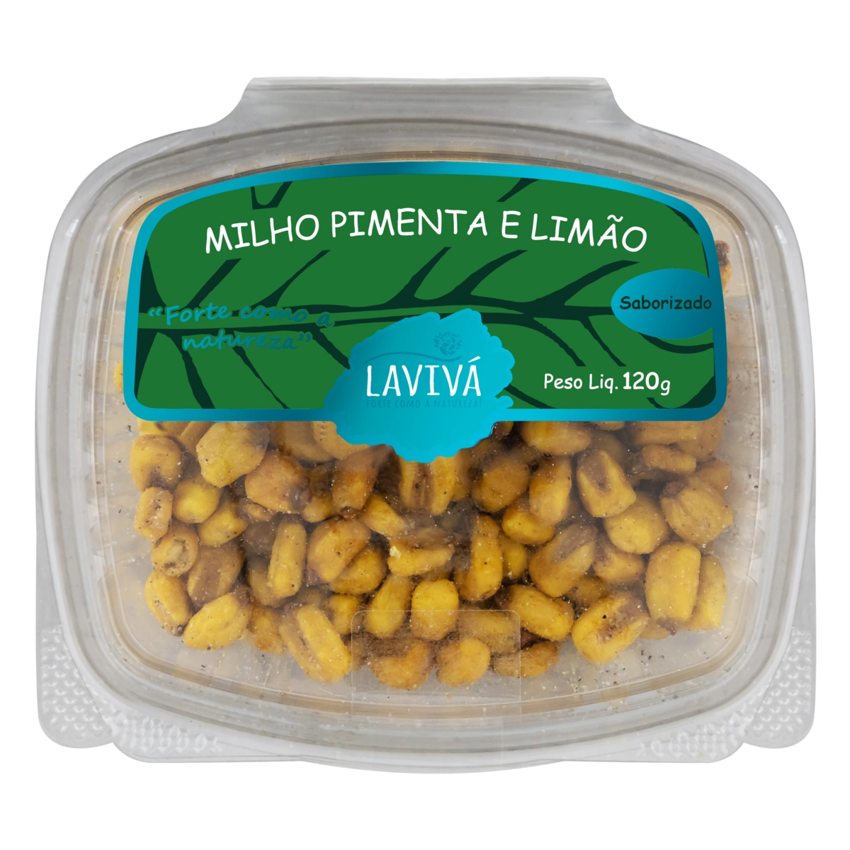 Milho Torrado Pimenta E Limão Lavivá Pote 120g