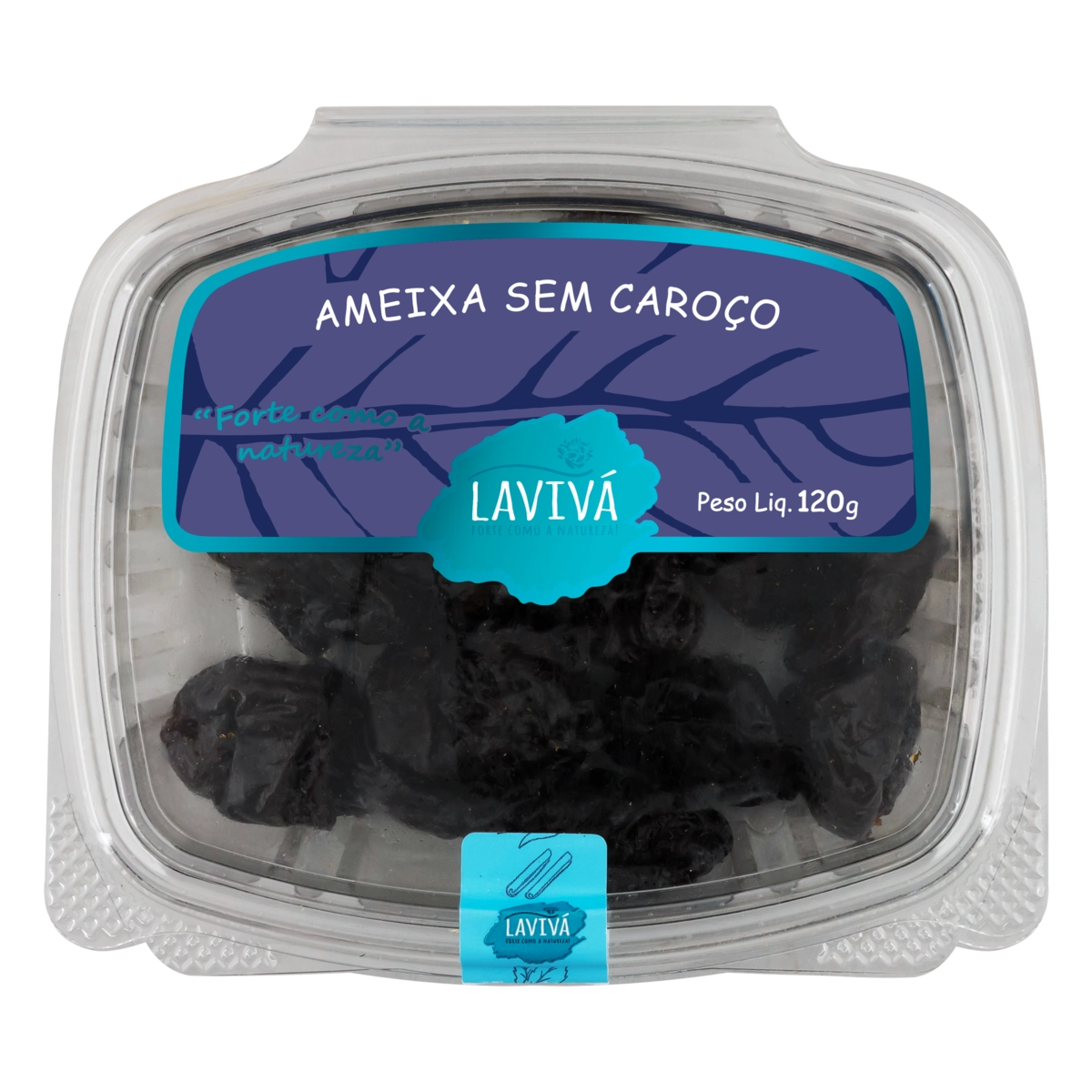 Ameixa Seca Sem Caroço Lavivá Pote 120g