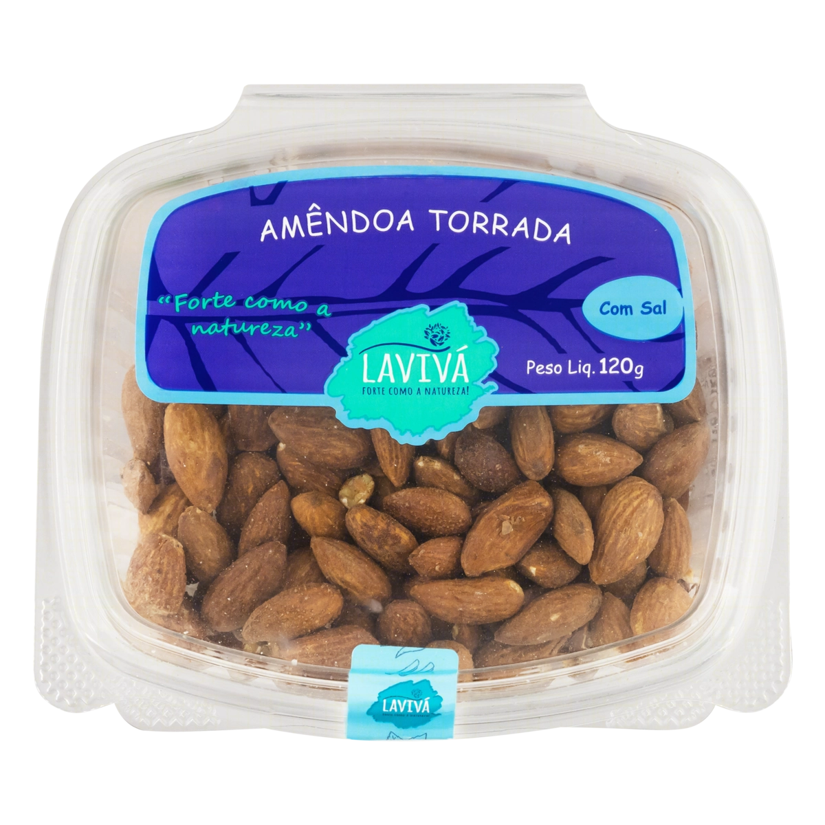 Amêndoa Torrada Com Sal Lavivá Pote 120g