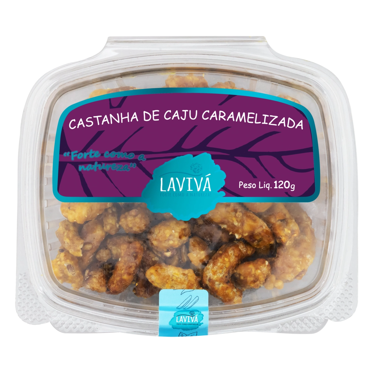 Castanha De Caju Caramelizada Lavivá Pote 120g