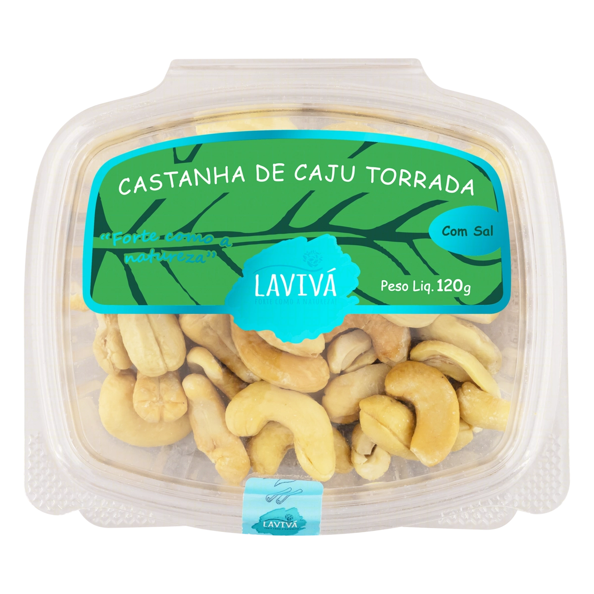 Castanha De Caju Torrada E Salgada Lavivá Pote 120g