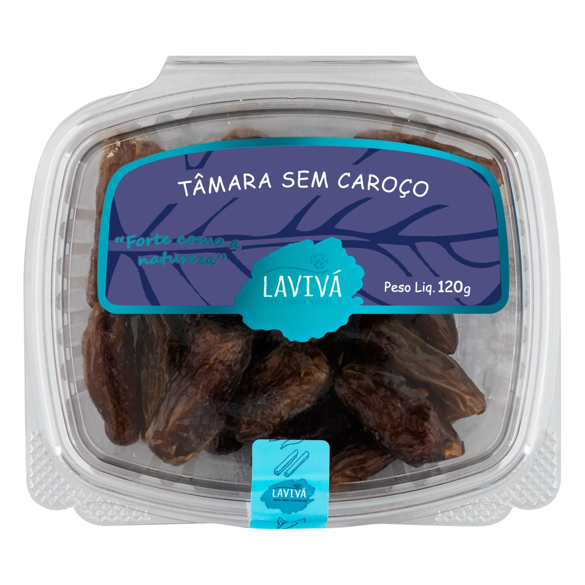 Tâmara Seca Sem Caroço Lavivá Pote 120g