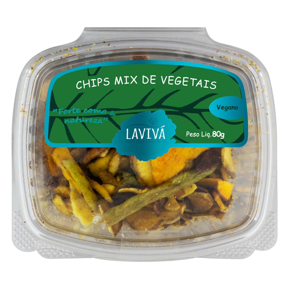 Chips Mix De Vegetais Lavivá Pote 80g