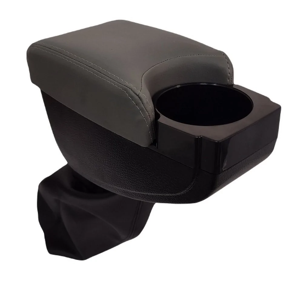 Apoio de Braço Dianteiro Central Cinza com Porta Copo - NAT 100726PC