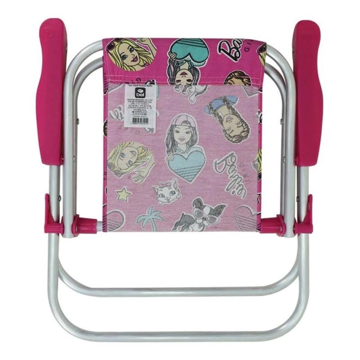 Cadeira Praia Aluminio Inf Bel Fix Barbie