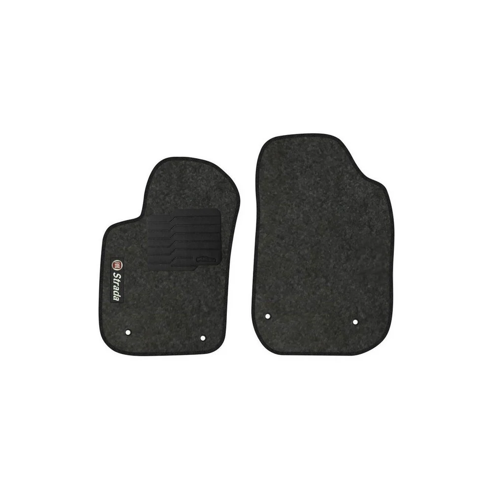 Tapete FIAT STRADA Carpete Cabine Simples 2 Peças - TITANIUM OG0129