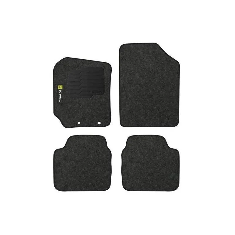 Jogo de Tapete RENAULT KWID Carpete Grafite 4 Peças - TITANIUM OG0617