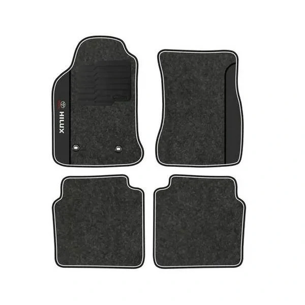 Jogo de Tapete TOYOTA HILUX Carpete Grafite 4 Peças - TITANIUM OG1103