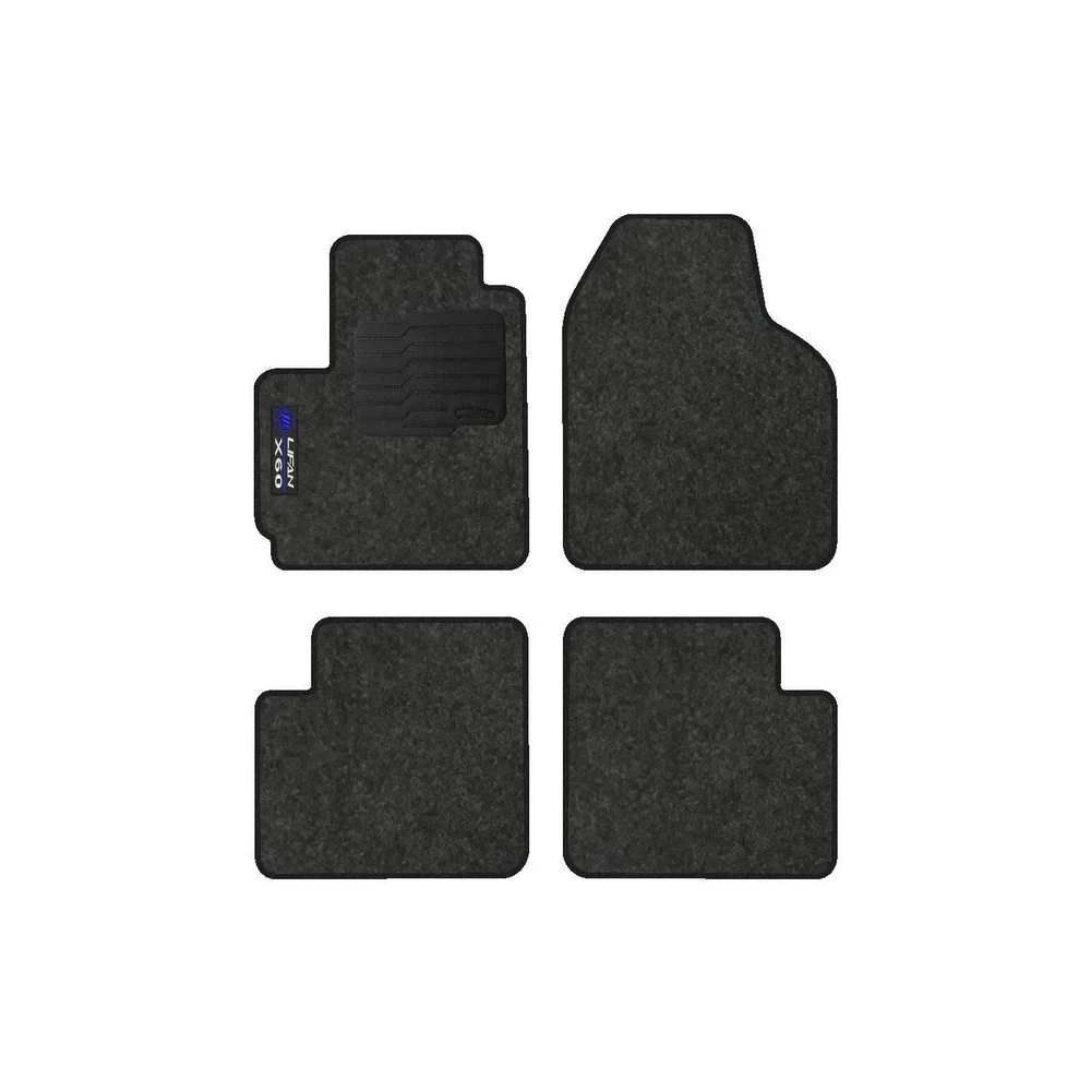Jogo de Tapete LIFAN X60 Carpete Grafite 4 Peças - TITANIUM OG1708