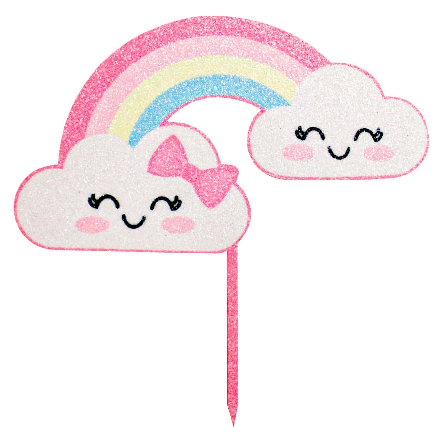 Topo P/bolo Chuva De Amor Tbs005 Sonho Fino