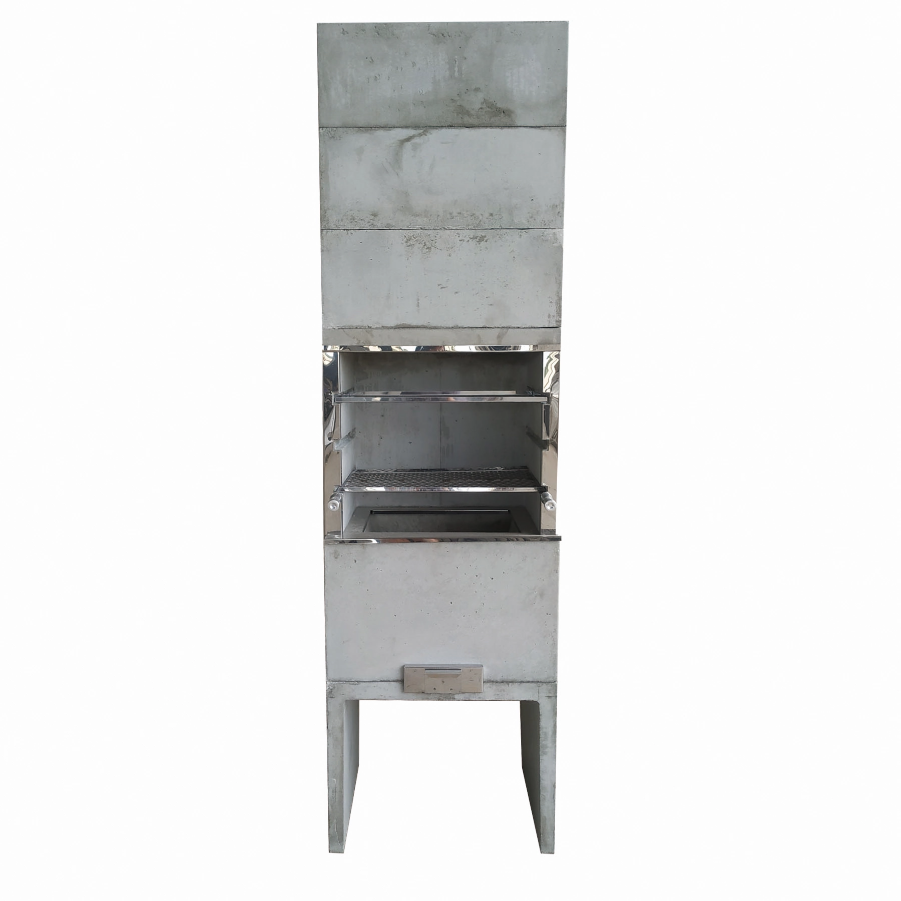 Churrasqueira Pré Moldado Concreto Refratário 65cm P4 Predial Bom Jesus