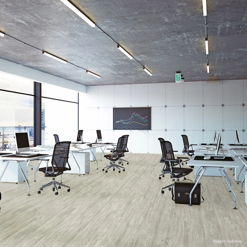Piso Vinílico Espaçofloor Autoportante Loose Lay Mild Oak Amsterdam Caixa Com 2,16m²