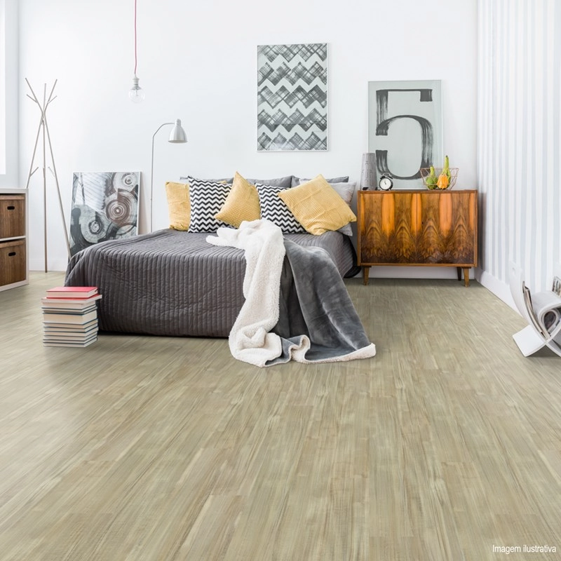 Piso Vinílico Espaçofloor Cola Royal Mild Nut Colorado Caixa Com 4,89m²