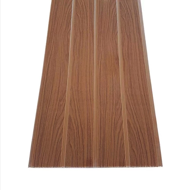 Forro Pvc Em Régua Espaçoforro Wood Slim Carvalho 7mm X 25cm X 3,80m Caixa Com 5 Unidades