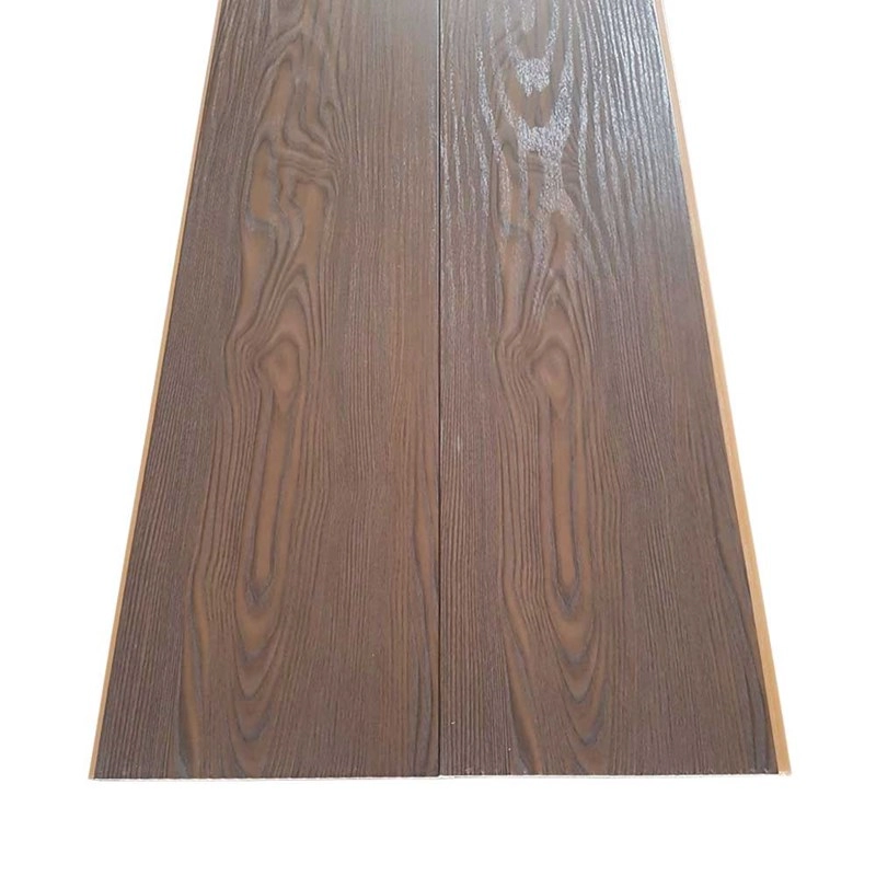 Forro Pvc Em Régua Espaçoforro Wood Nature Oak Nero 8mm X 25cm X 3,95m Caixa Com 5 Unidades