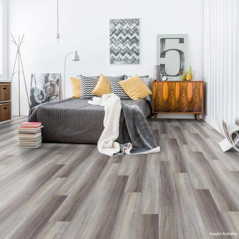 Piso Vinílico Clicado Espaçofloor Solid Plank Arbo Caixa Com 2,20m²