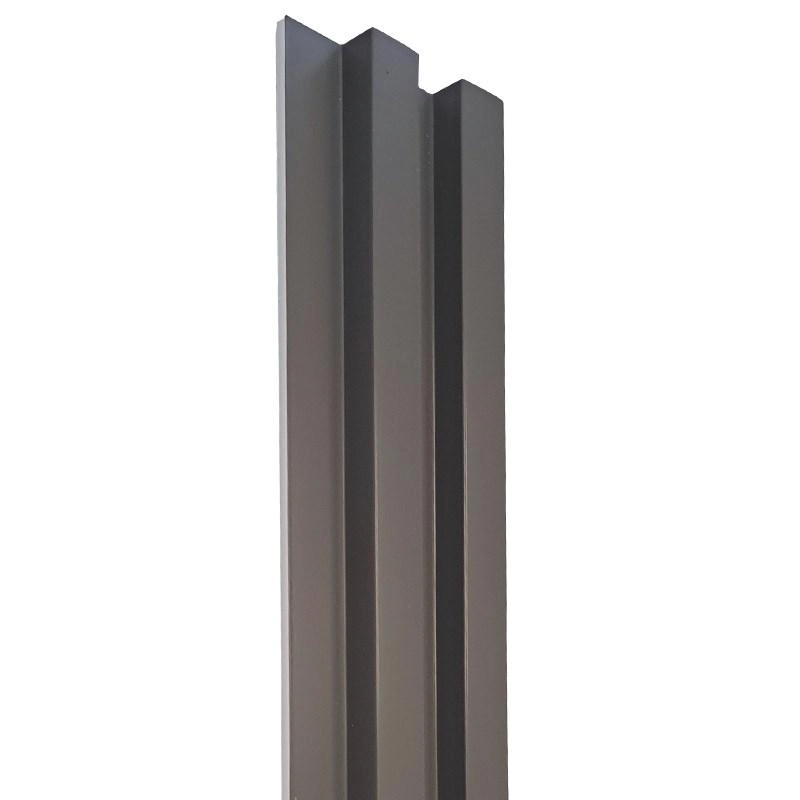 Painel Ripado Espaçowall Large Cinza 2,1cm X 12,2cm X 2,60m