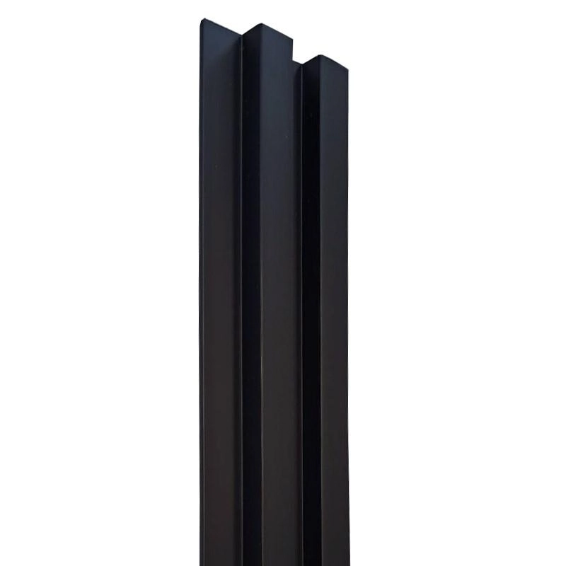 Painel Ripado Espaçowall Large Preto 2,1cm X 12,2cm X 2,60m