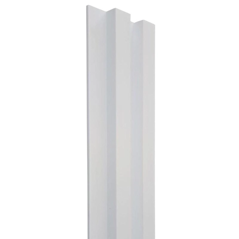Painel Ripado Espaçowall Large Branco 2,1cm X 12,2cm X 2,60m