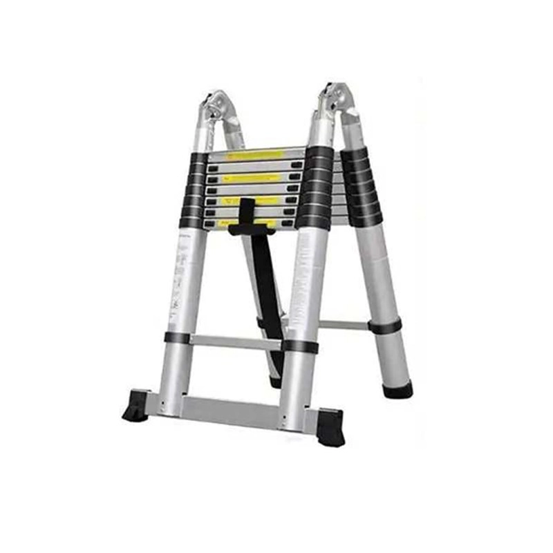 Escada Alumínio Telescópica Base Dupla Espaçofix 16 Degraus 5m Até 150kg
