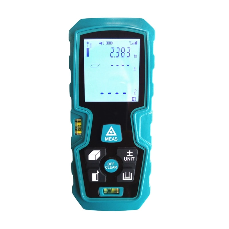 Trena Laser Digital Espaçofix Azul 50m