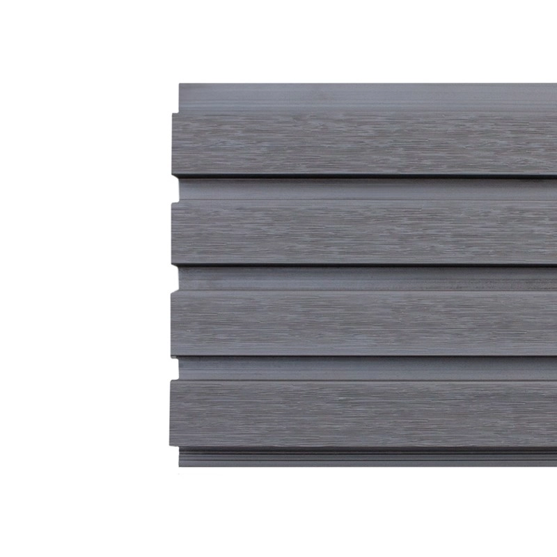 Painel Ripado Wpc Espaçowall Interno E Externo Silver Gray 2,2 X 21,9 X 290 Cm