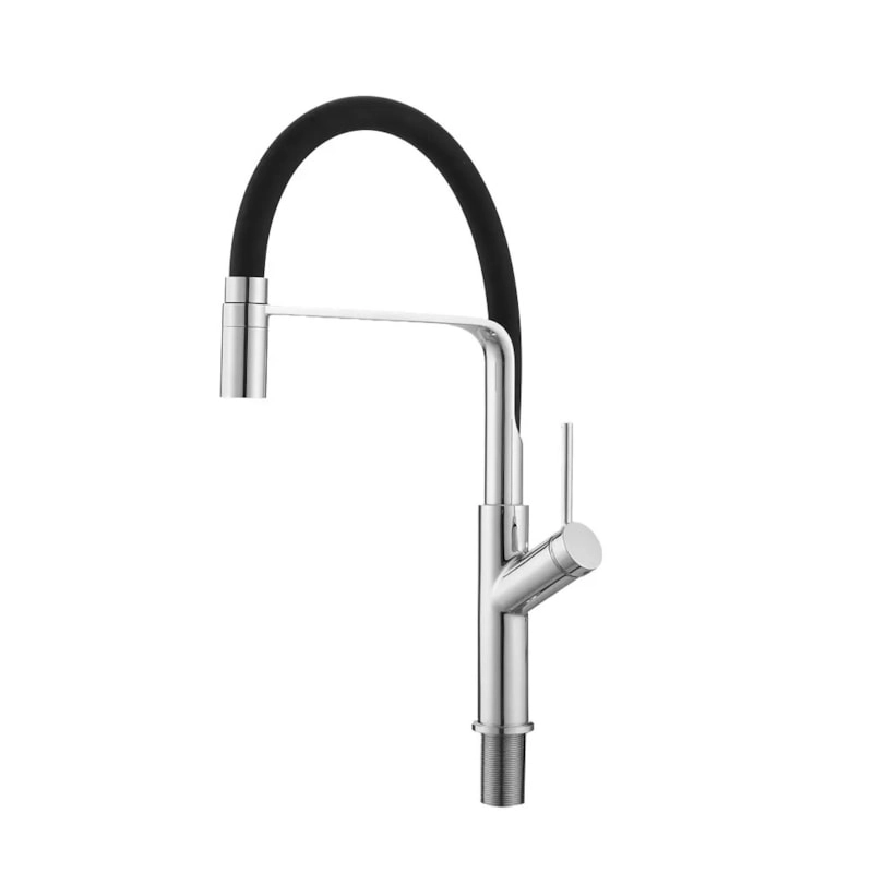 Torneira Bica Alta Espaçokb Ke-6879 Monocomando Preto