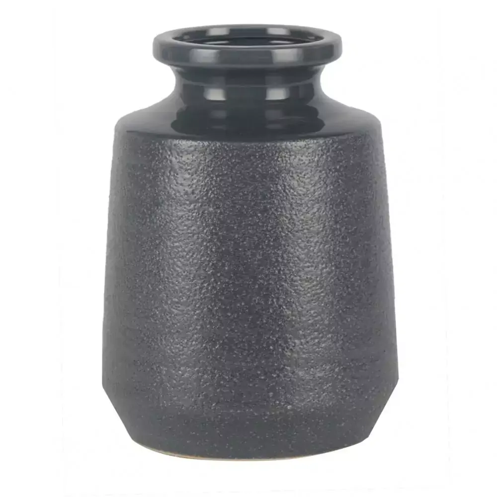 VASO DE CERAMICA CINZA