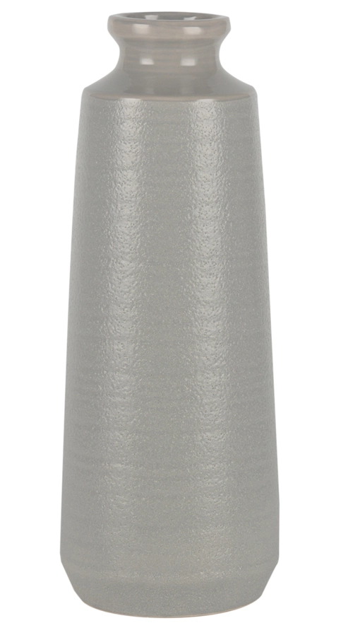Vaso Ceramica Cinza Claro Ct0104 Btc