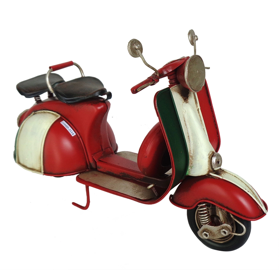 Miniatura De Vespa Em Metal Vermelha Dr0133 Btc