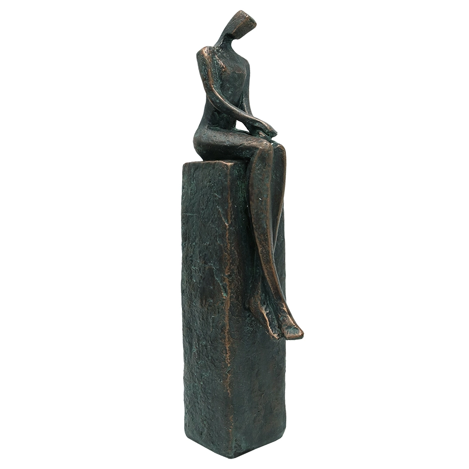 Peca Decorativa De Resina Marrom Ss0219 Btc