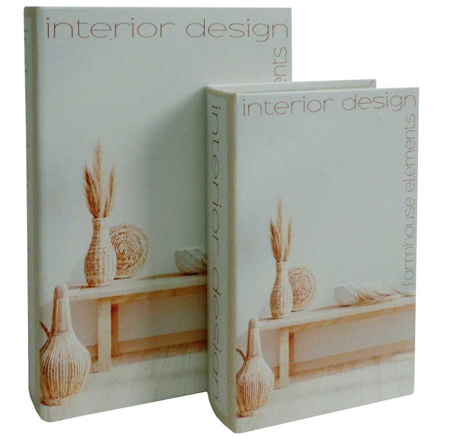 Conj Livros Caixa Madeira Interior Design Ga3051 Btc