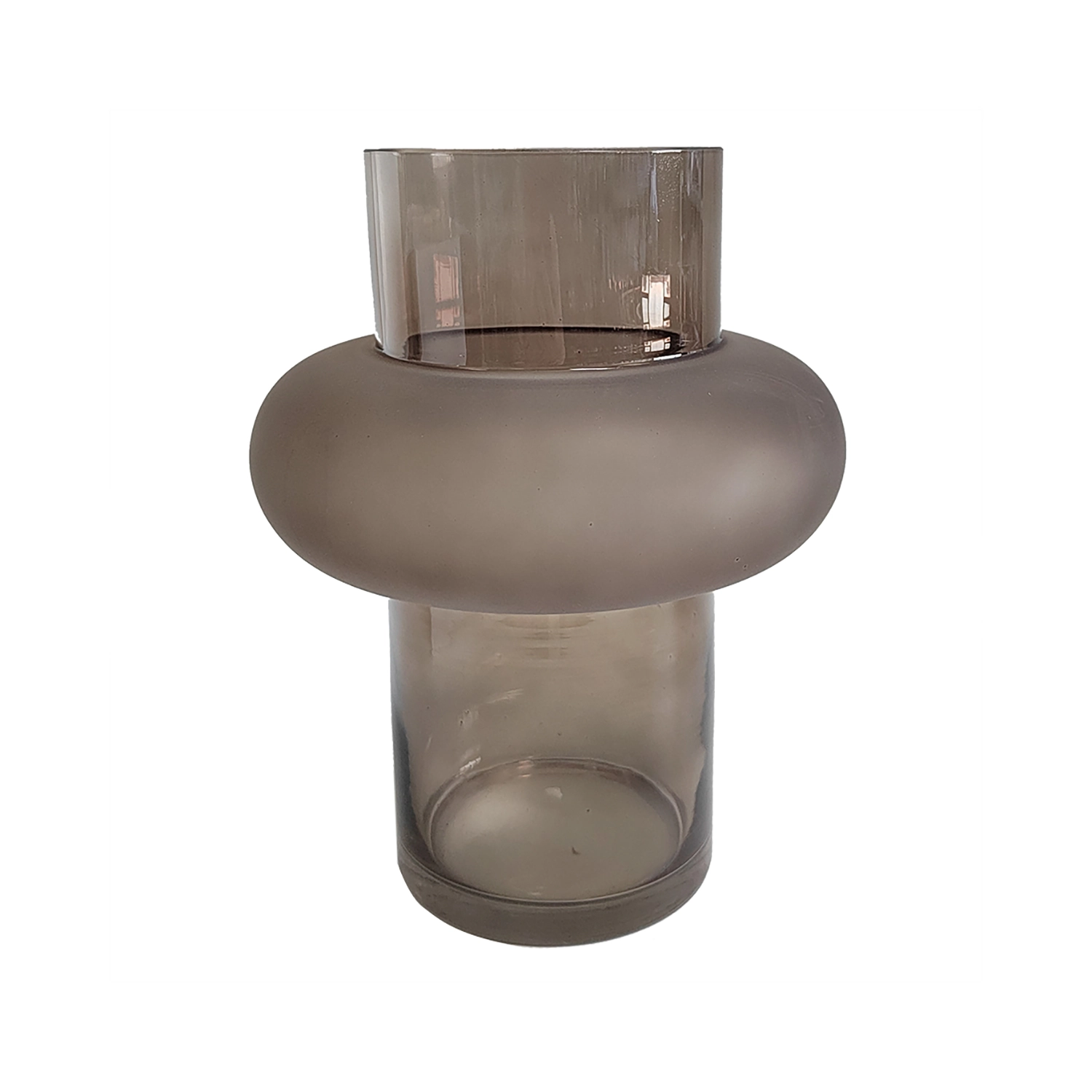 Vaso Vidro Bronze 20x20x25cm Bh0304 Btc