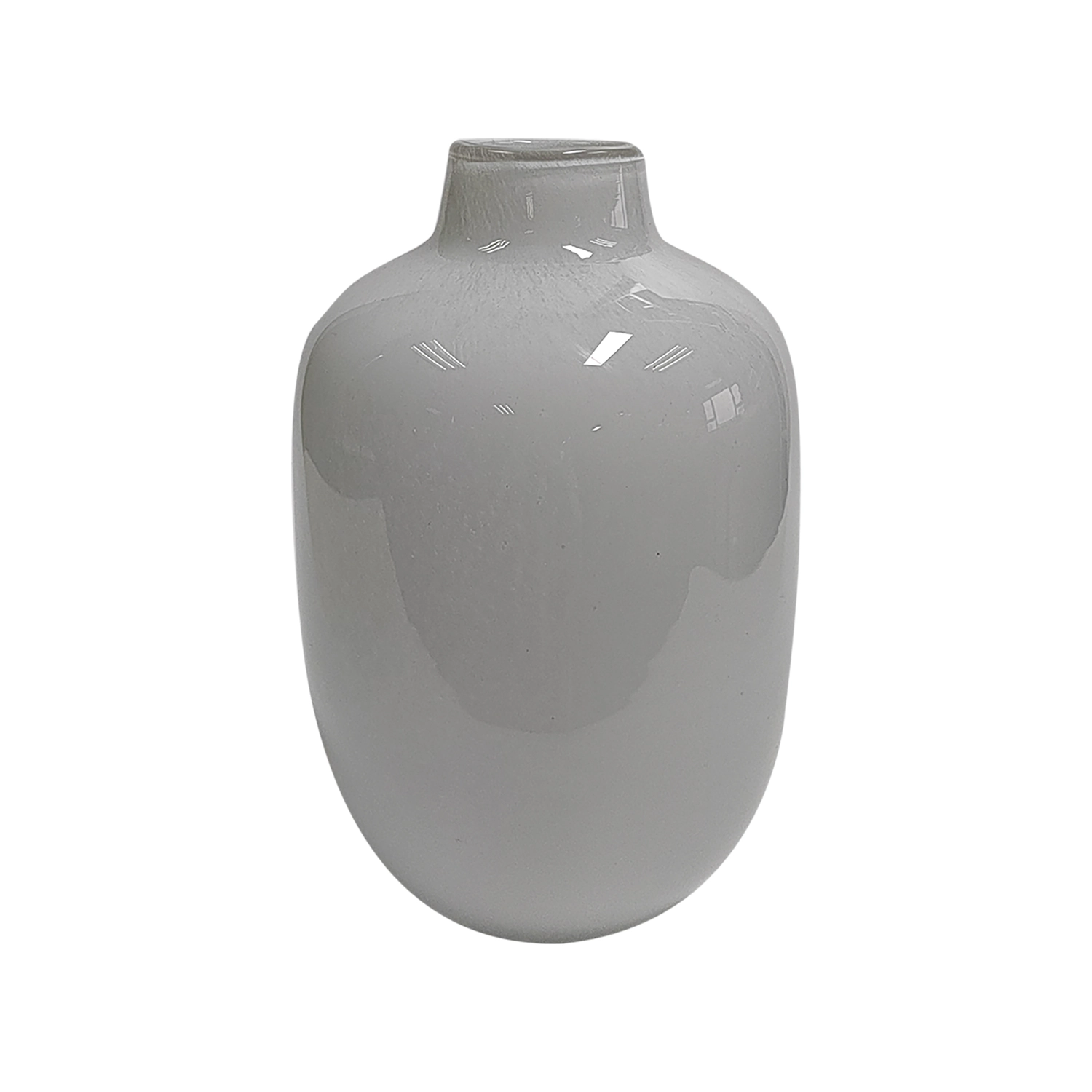Vaso Vidro Branco Bh0350 Btc