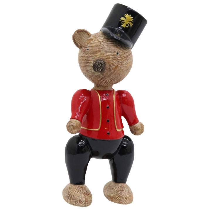 Enfeite Soldadinho Urso Resina Quebra Nozes Hka0014 Btc
