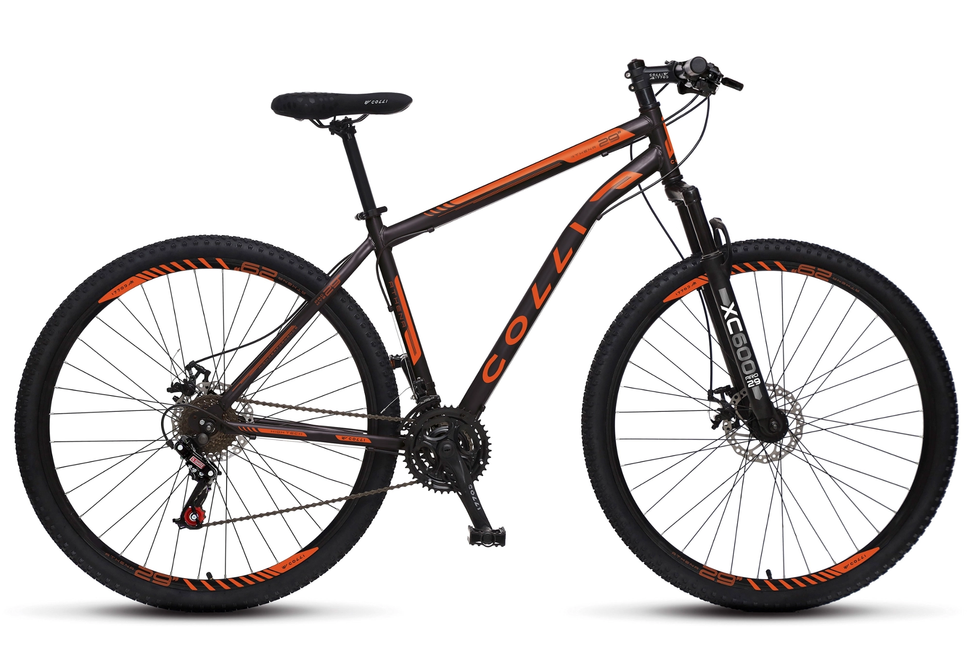 Bicicleta Adulto Colli Athena Aco Carb.a29 Fr.disco Pto/lar.