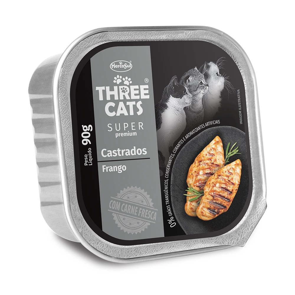 Pate G.cast Threecats Frango 90g