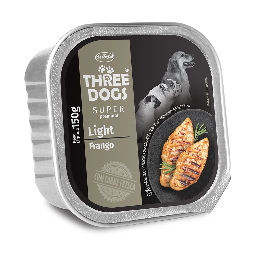 Pate Threedogs Light Frango 150g