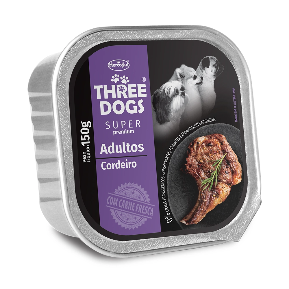 Three D Pate Sp Cordeiro 150g