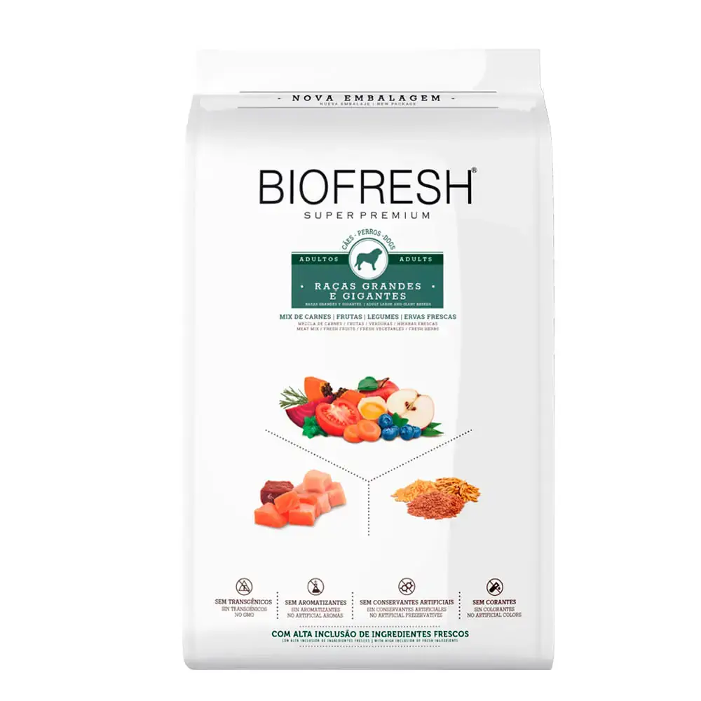 Ração Seca Biofresh Cães Adultos De Raças Grandes E Gigantes 3 Kg